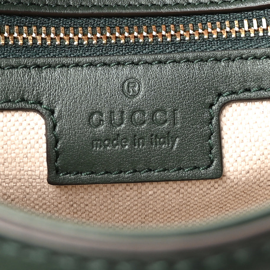 Gucci Roxy Calfskin Medium Blondie Top Handle Bag Green Image 5