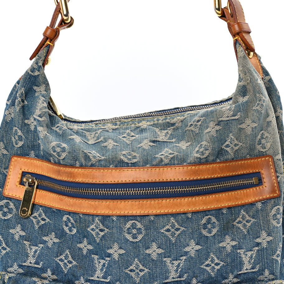 Louis Vuitton Denim Baggy GM Blue Image 6
