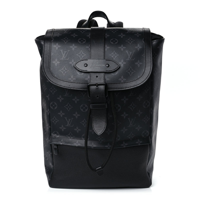  Louis Vuitton Monogram Eclipse Saumur Backpack