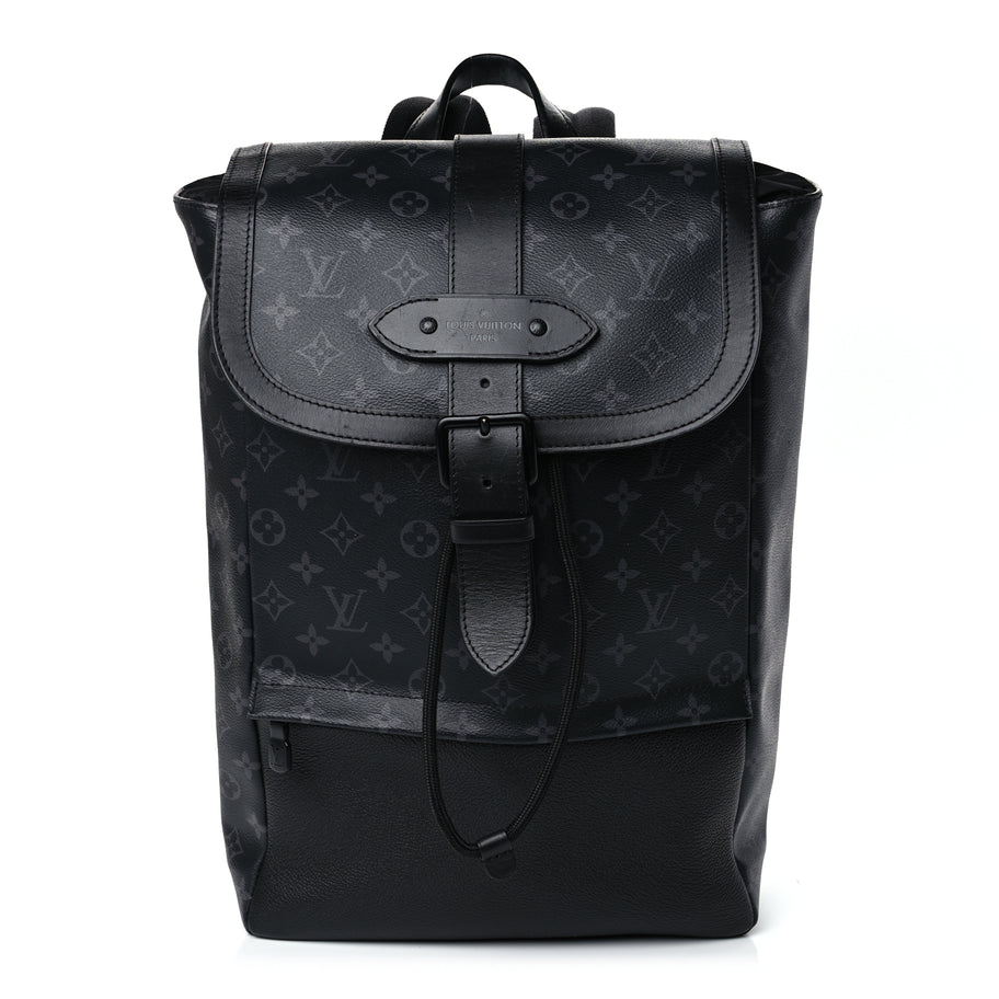 Louis Vuitton Monogram Eclipse Saumur Backpack Image 1