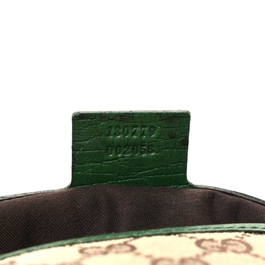 Gucci Monogram Web Junco Small Hobo Green Image 6
