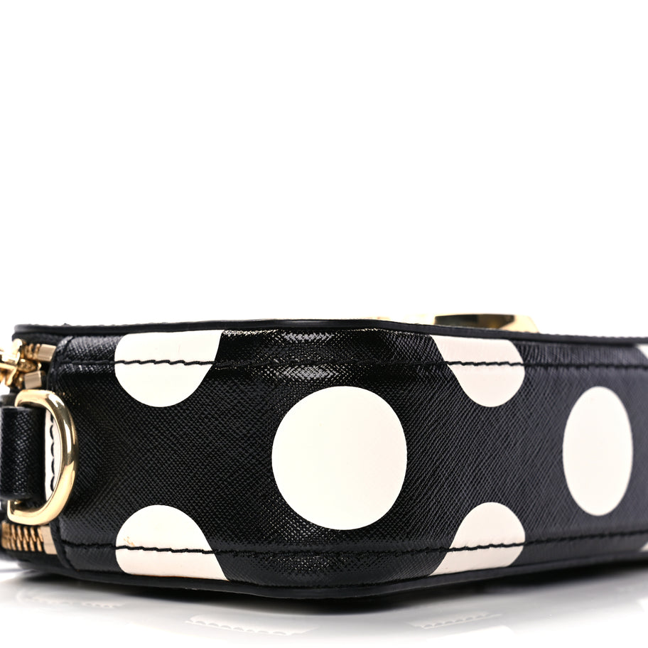 Marc Jacobs Saffiano The Dot Snapshot Camera Bag Black White Image 7