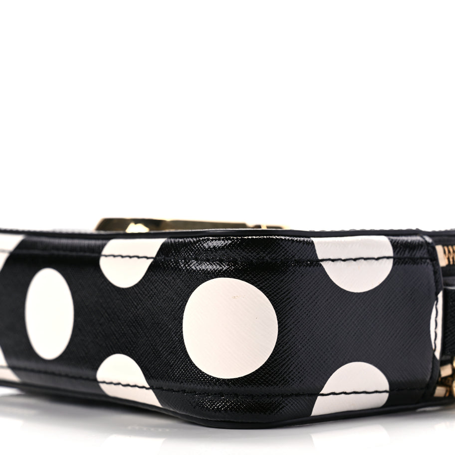 Marc Jacobs Saffiano The Dot Snapshot Camera Bag Black White Image 8