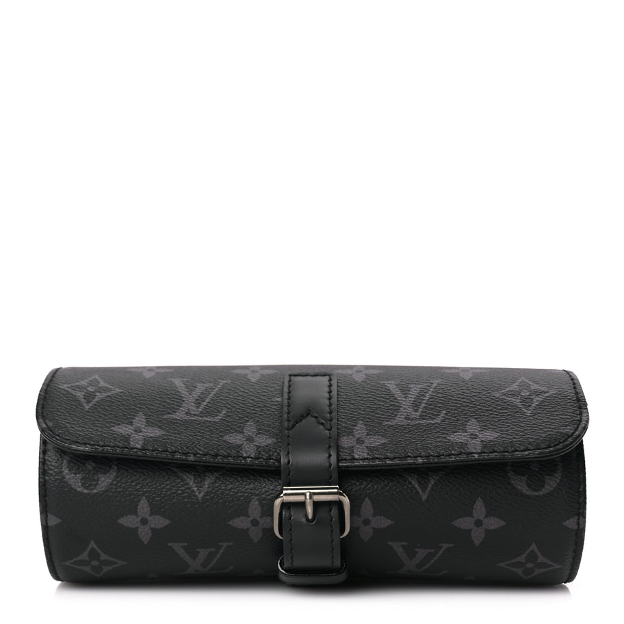 Louis Vuitton Monogram Eclipse 3 Watch Travel Case Image 1