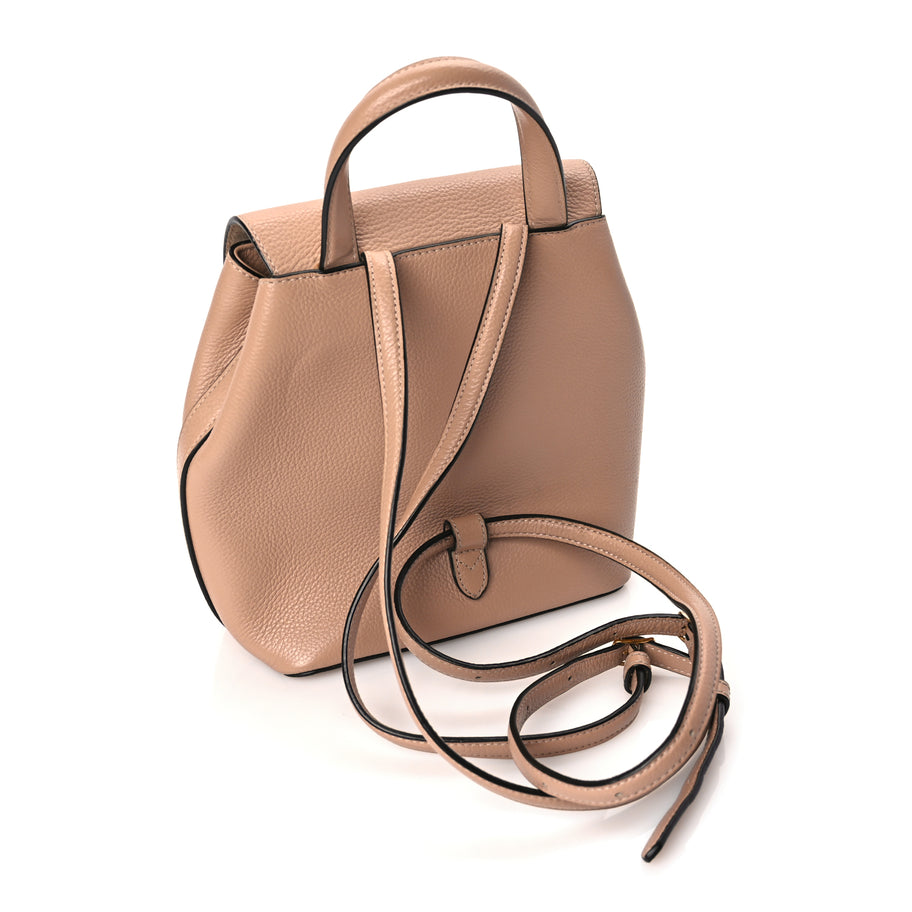 Mulberry Classic Grain Calfskin Mini Bayswater Backpack Blush Image 2