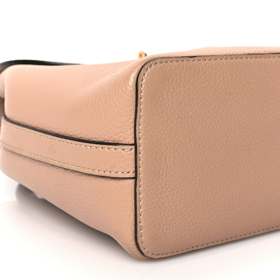 Mulberry Classic Grain Calfskin Mini Bayswater Backpack Blush Image 7