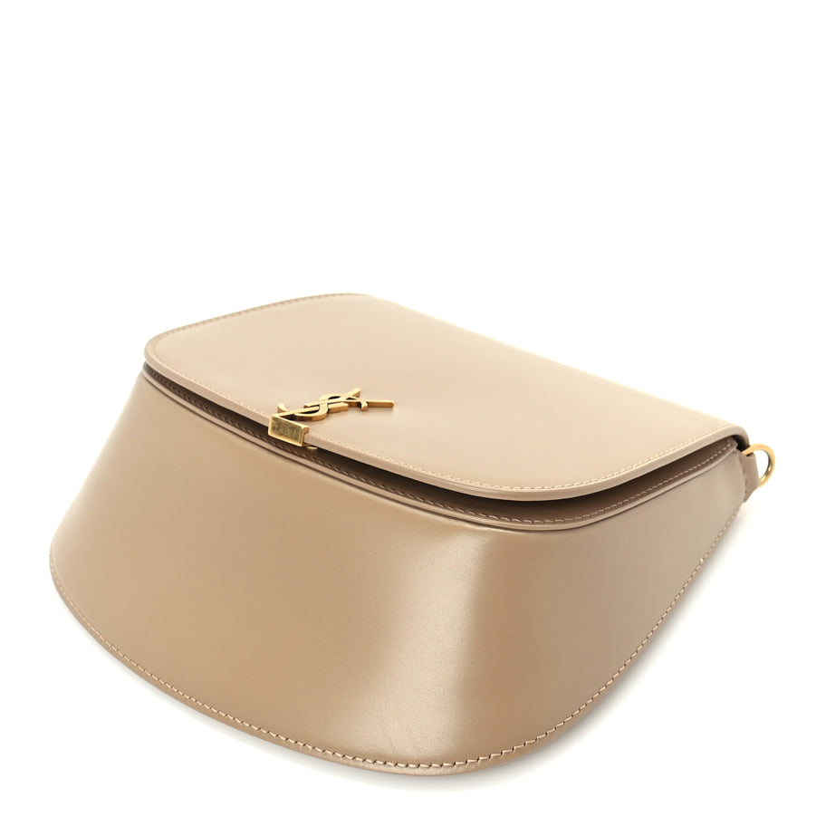 Saint Laurent Box Calfskin Mini Voltaire Top Handle Bag  Dark Cork Image 5