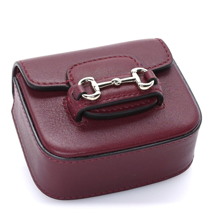 Gucci Azalea Calfskin Horsebit 1955 Key Chain Rosso Ancora Image 4
