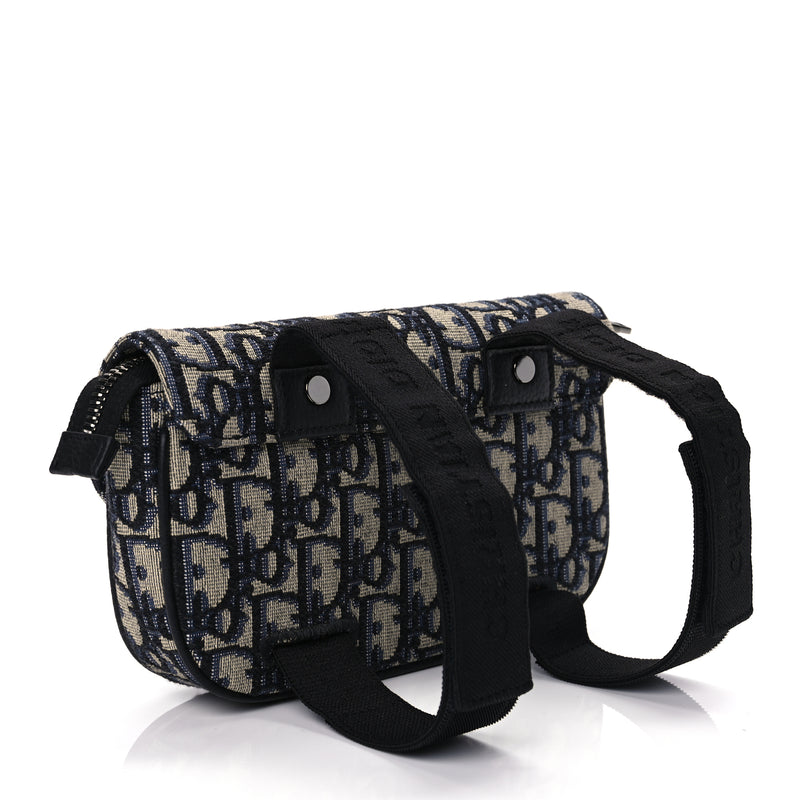  Christian Dior Oblique Arm Pouch Blue