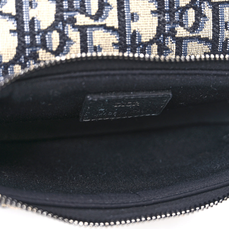 Christian Dior Oblique Arm Pouch Blue Image 4