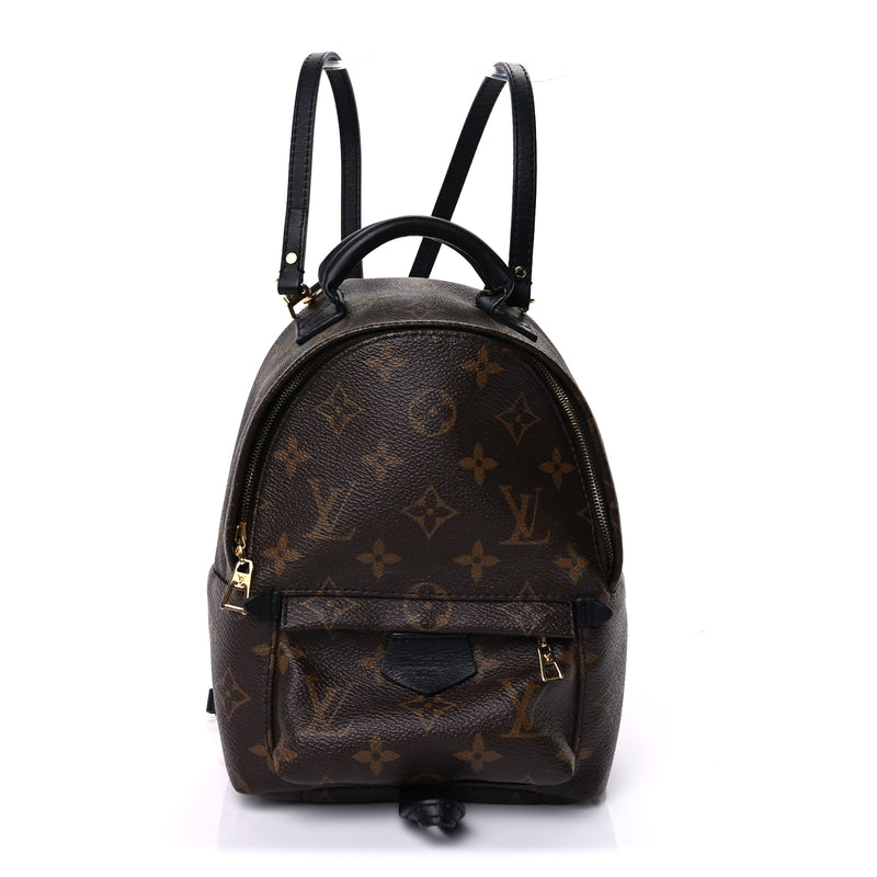  Louis Vuitton Monogram Palm Springs Backpack Mini Black