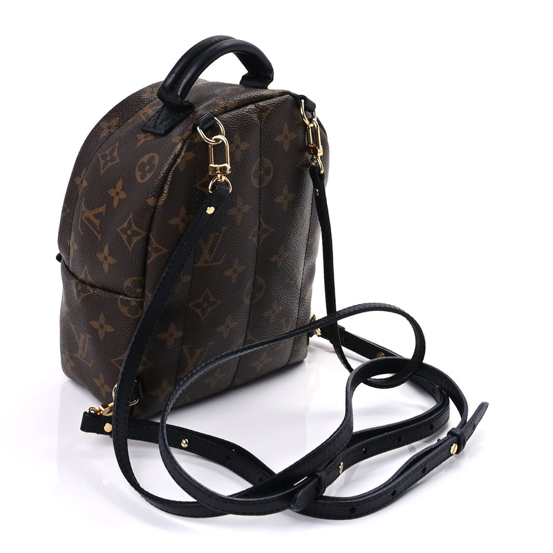  Louis Vuitton Monogram Palm Springs Backpack Mini Black
