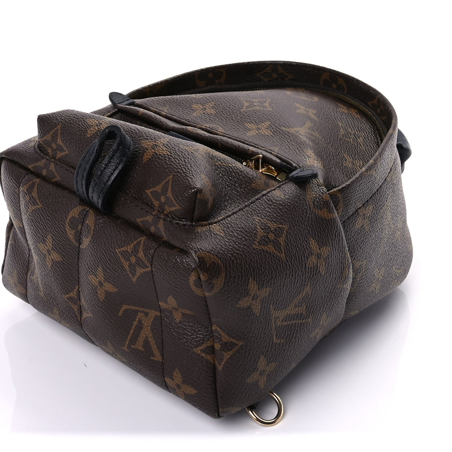 Louis Vuitton Monogram Palm Springs Backpack Mini Black