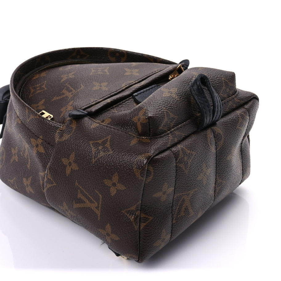black mini lv backpack Louis Vuitton Monogram Palm Springs Backpack Mini Black