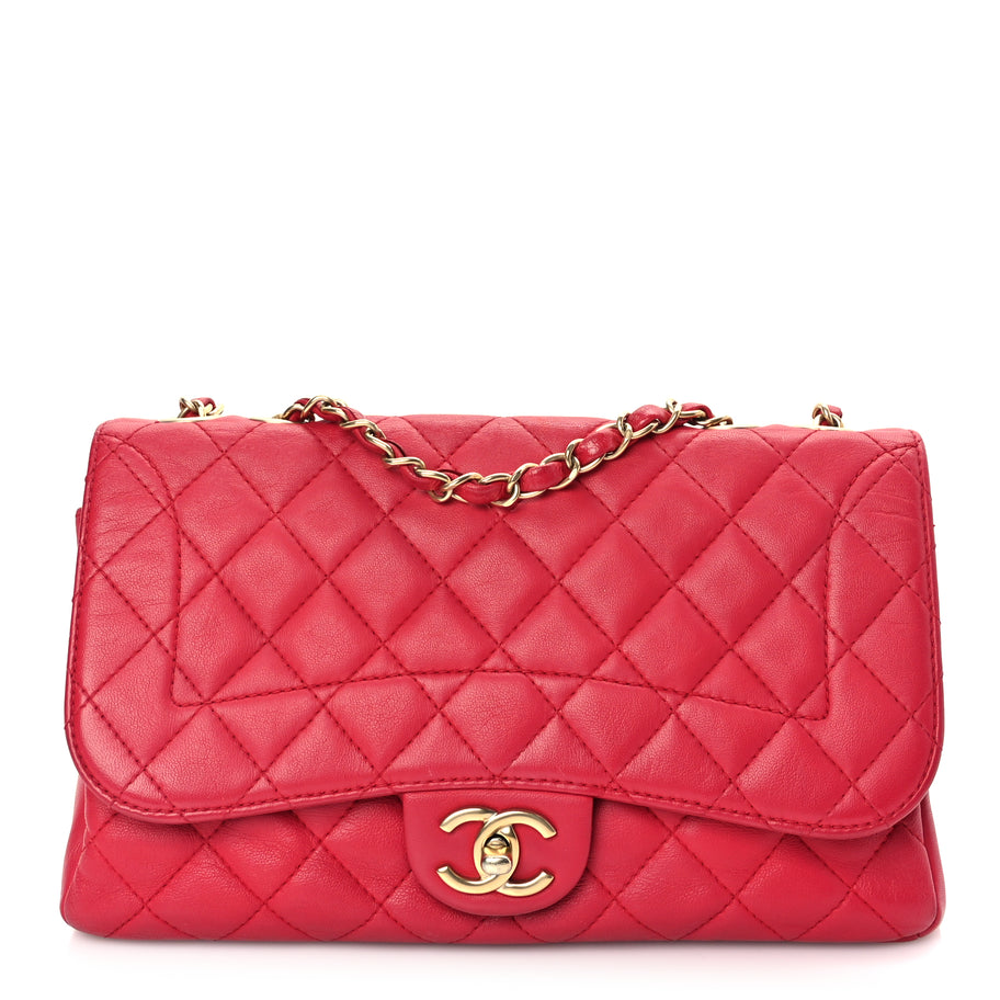 Chanel Lambskin Quilted Medium Mademoiselle Chic Flap Pink Image 1