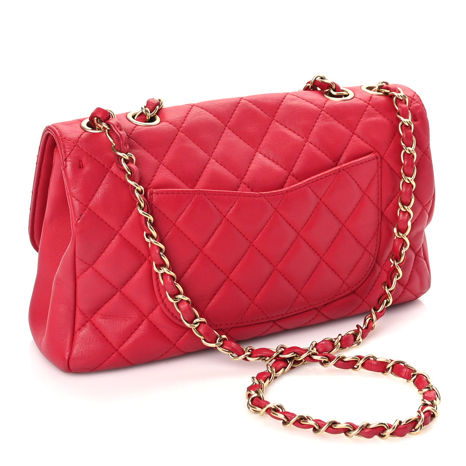 Chanel Lambskin Quilted Medium Mademoiselle Chic Flap Pink Image 2