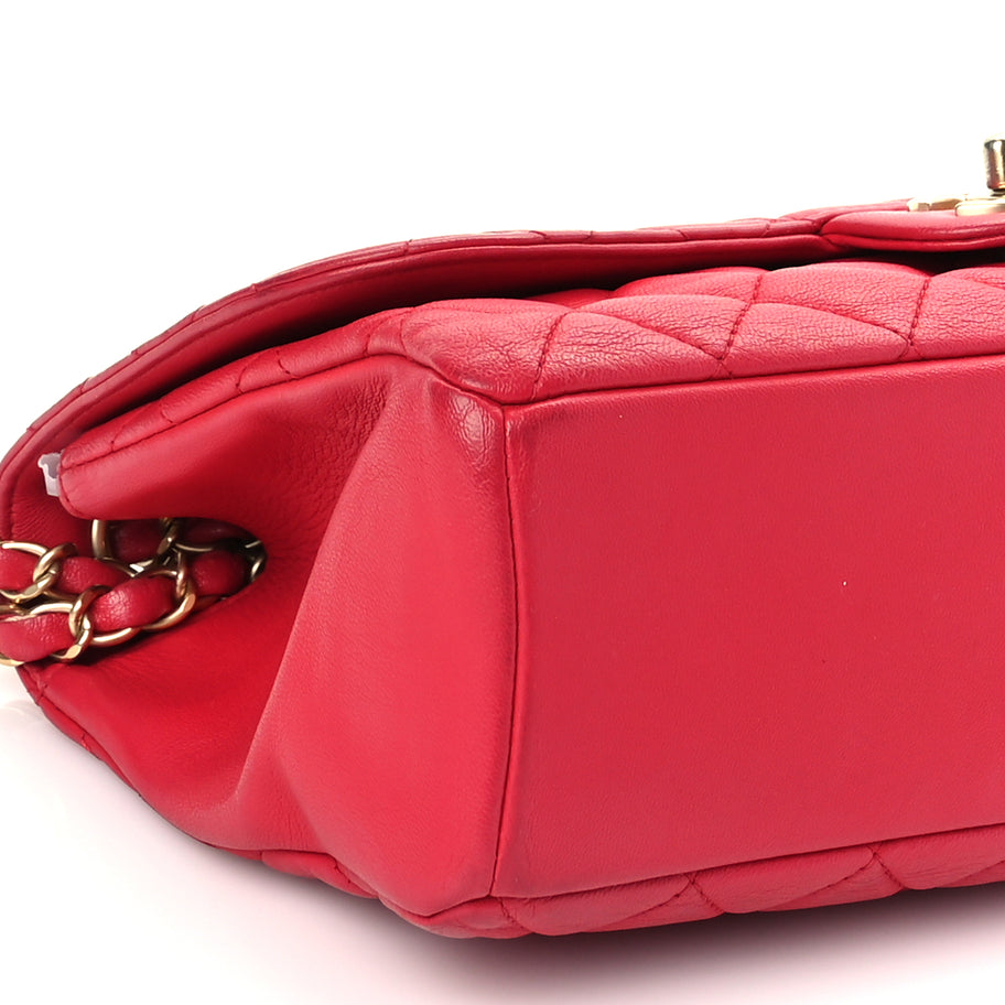 Chanel Lambskin Quilted Medium Mademoiselle Chic Flap Pink Image 8