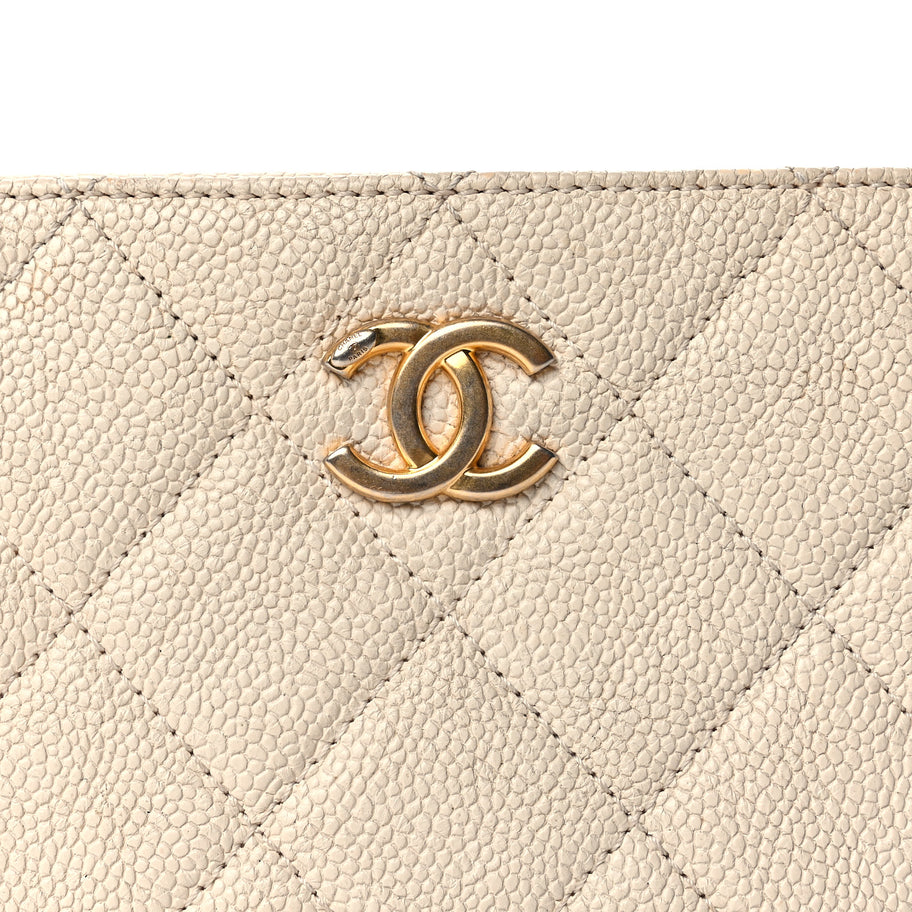 Chanel Caviar Quilted Flap Waist Bag  White Image 6