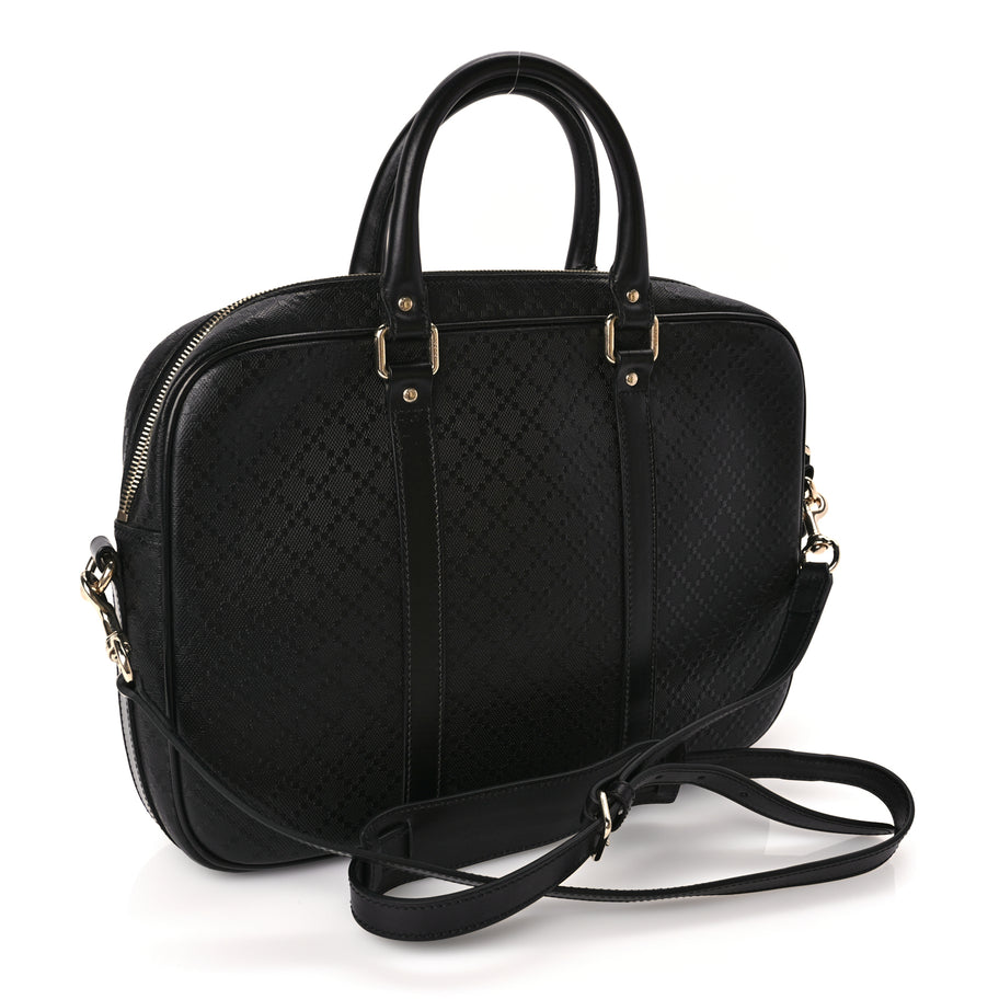Gucci Diamante Signature Briefcase Black Image 2