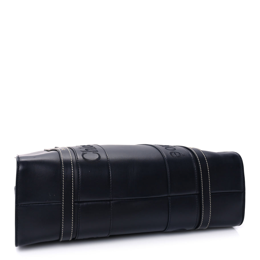 Chloe Calfskin Medium Woody Tote  Obscure Navy Image 3