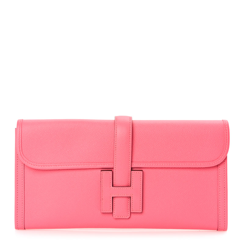  Hermes Epsom Jige Elan 29 Clutch Rose Azalee