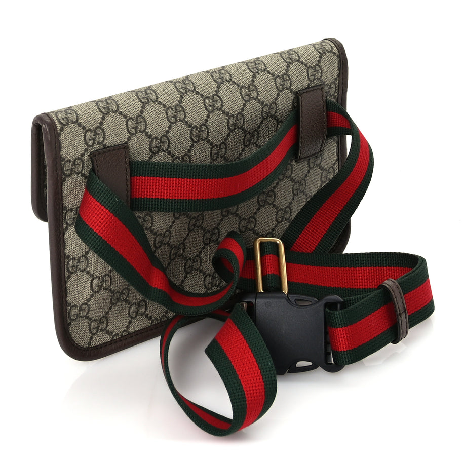 Gucci GG Supreme Monogram Neo Vintage Web Belt Bag  Brown Image 2