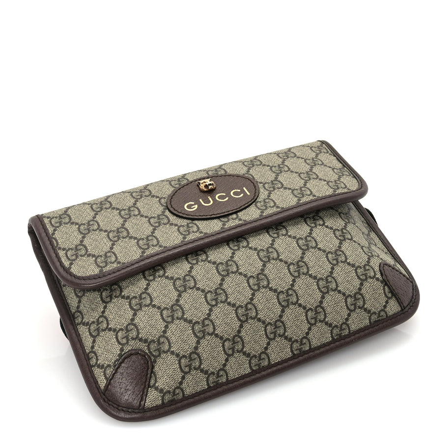 Gucci GG Supreme Monogram Neo Vintage Web Belt Bag  Brown Image 3