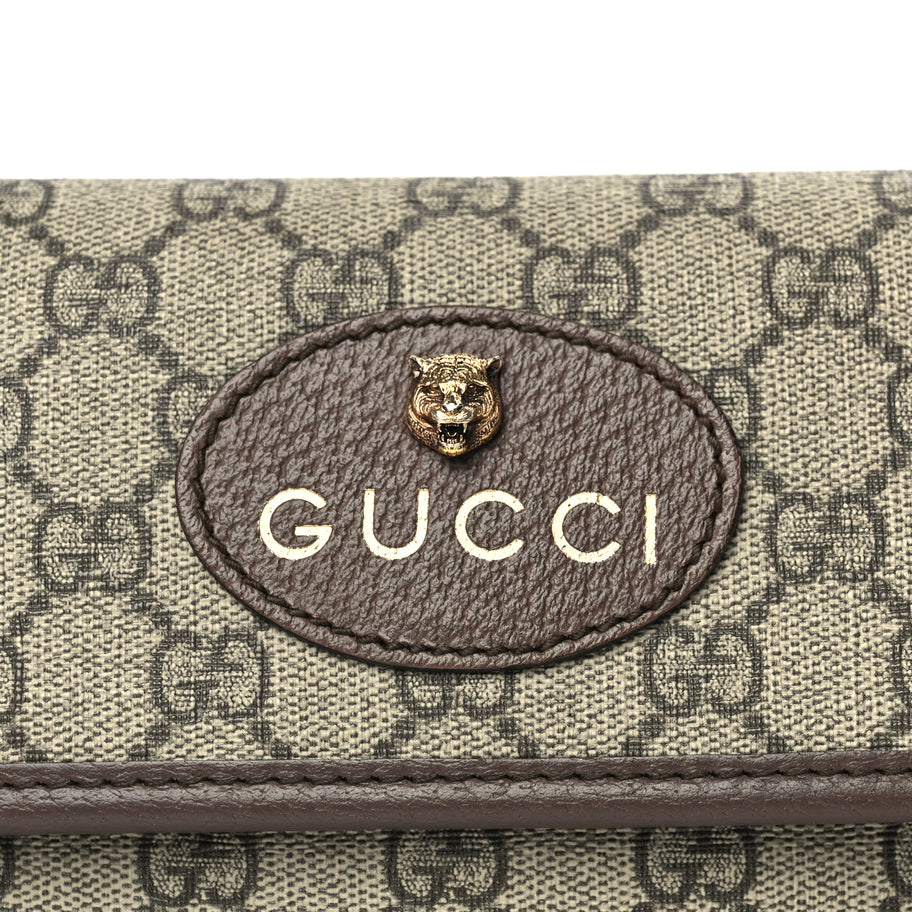 Gucci GG Supreme Monogram Neo Vintage Web Belt Bag  Brown Image 6