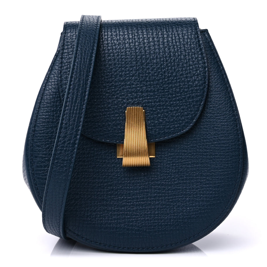 Bottega Veneta Palmellato Calfskin Rounded Belt Bag  Navy Image 1