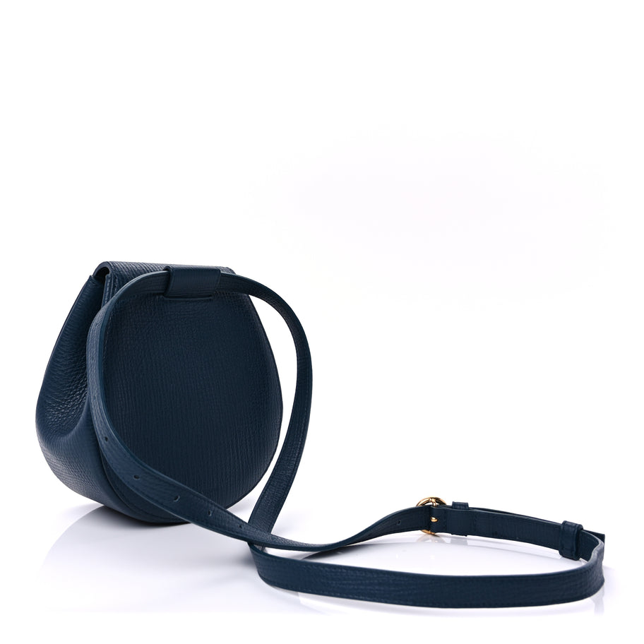 Bottega Veneta Palmellato Calfskin Rounded Belt Bag  Navy Image 2