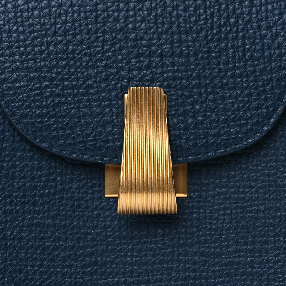 Bottega Veneta Palmellato Calfskin Rounded Belt Bag  Navy Image 6