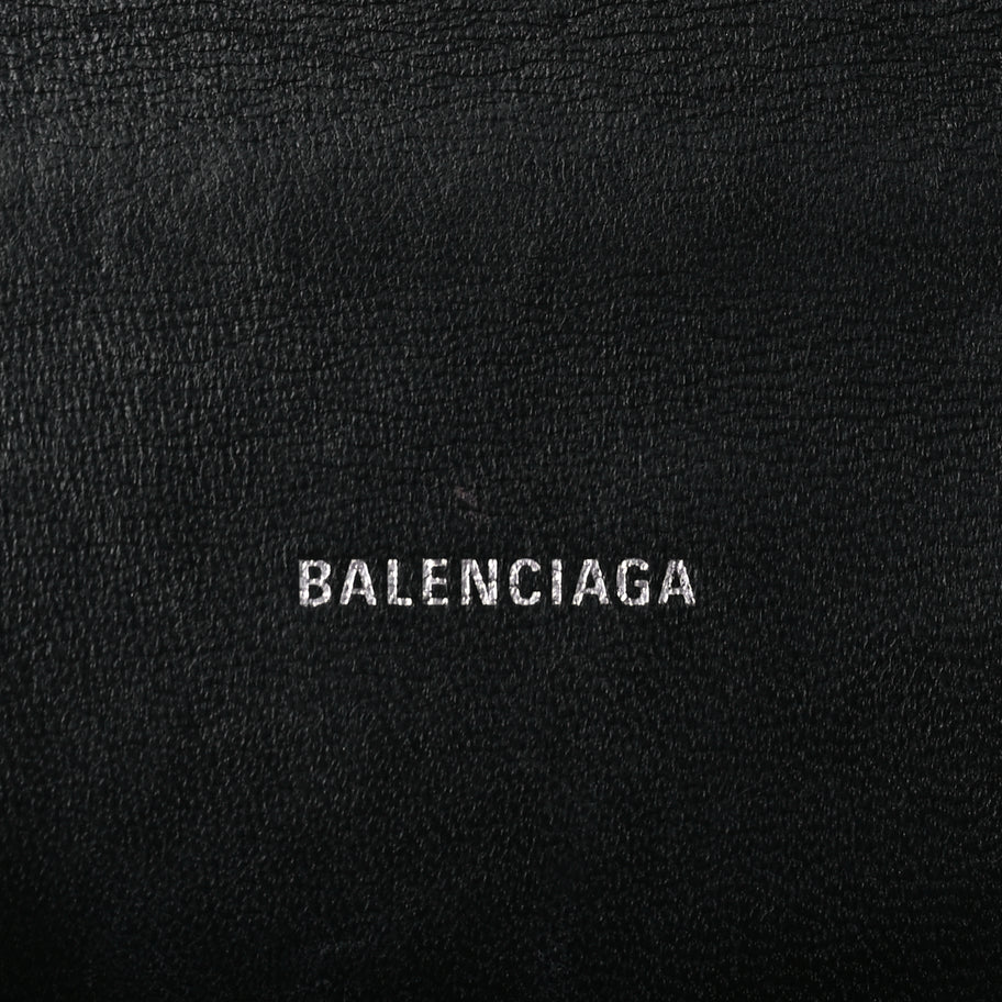 Balenciaga Grained Calfskin Hourglass Top Handle Bag XS Black Image 5
