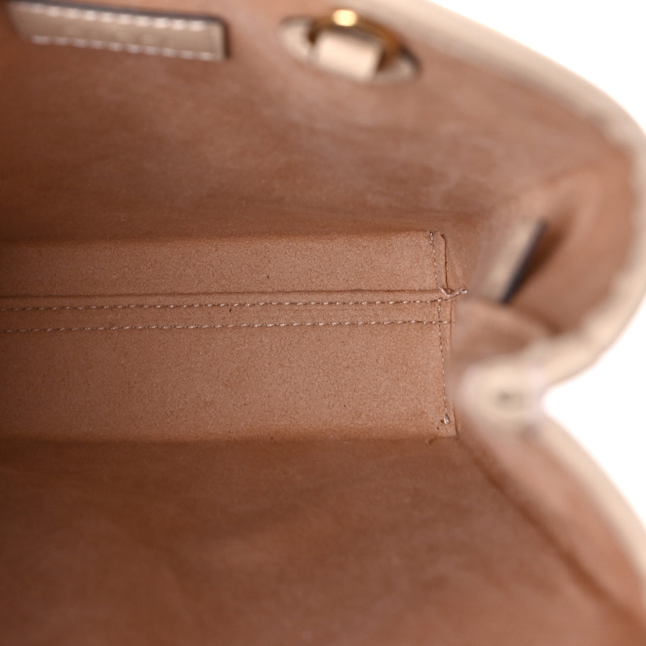 Gucci Gilbert Calfskin Jumbo GG Embossed Mini Tote Bag  Beige Image 4