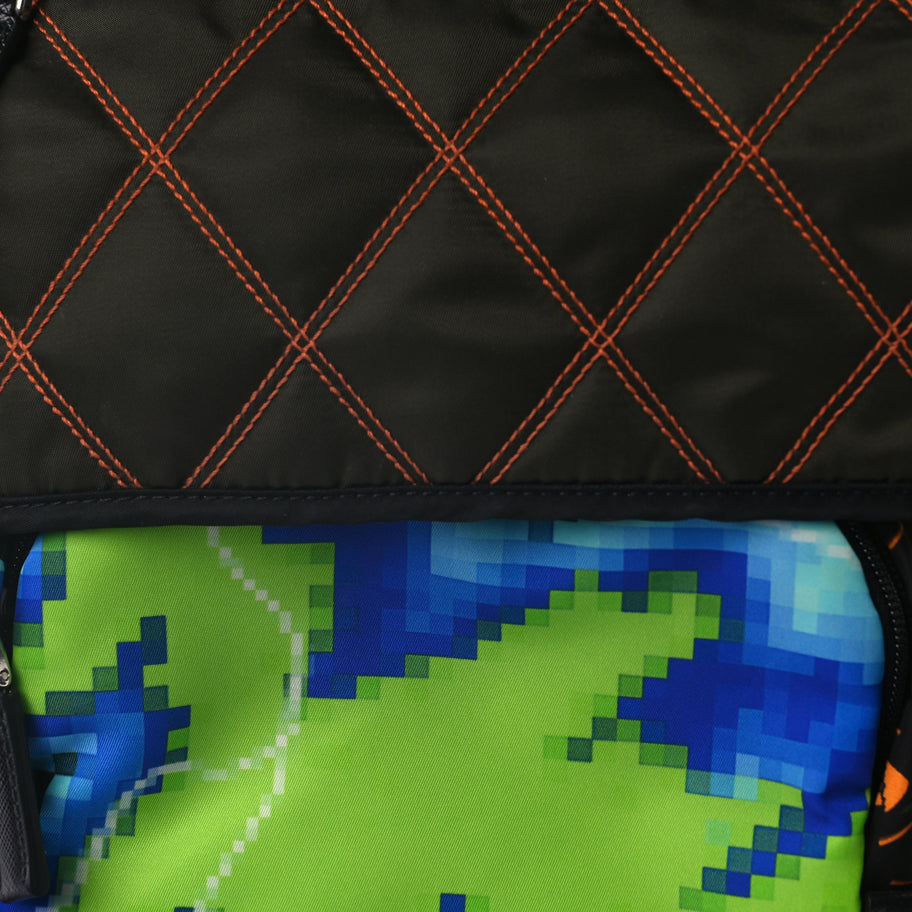 Prada Tessuto Nylon Impunturato Double Buckle Backpack Green Image 6