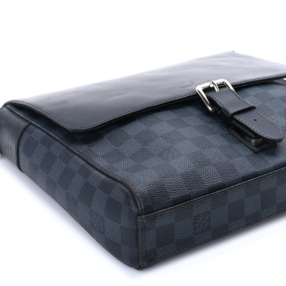 Louis Vuitton Damier Cobalt Newport Messenger PM Blue Image 7