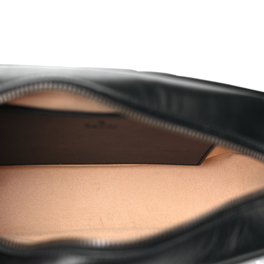 Gucci Calfskin Matelasse Small GG Marmont Chain Shoulder Bag Black Image 5