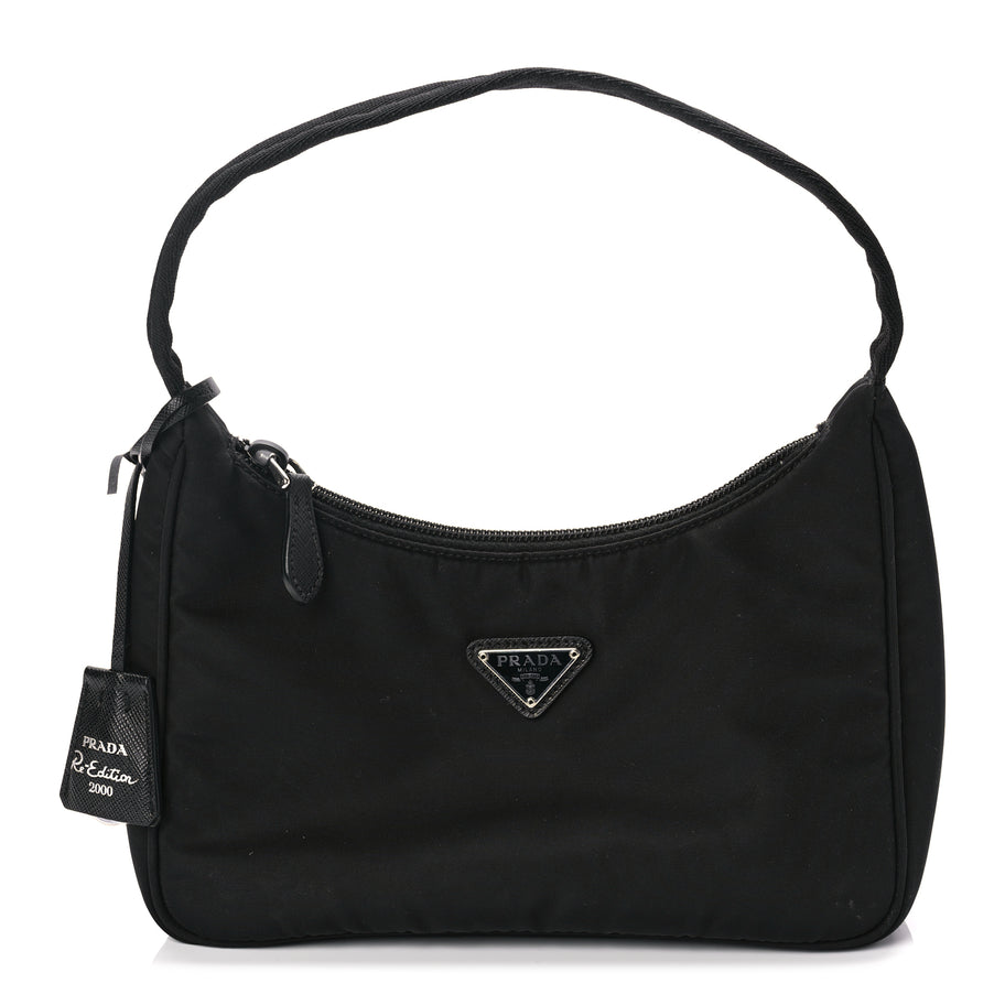 Prada Tessuto Nylon Mini Re-Edition 2000 Bag  Black Image 1