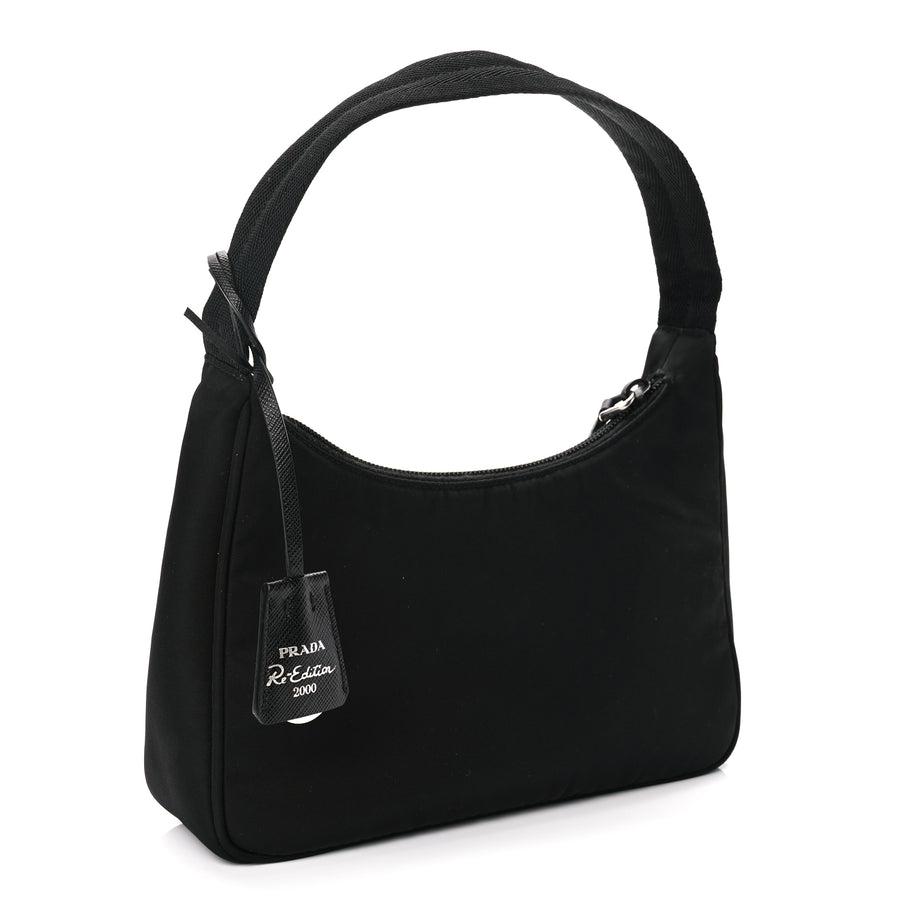 Prada Tessuto Nylon Mini Re-Edition 2000 Bag  Black Image 2