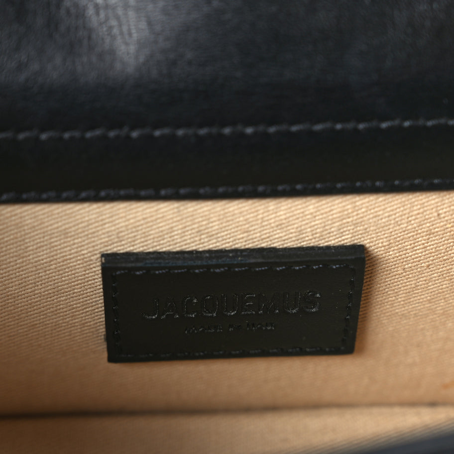 Jacquemus Smooth Calfskin Le Bambino Black Image 5