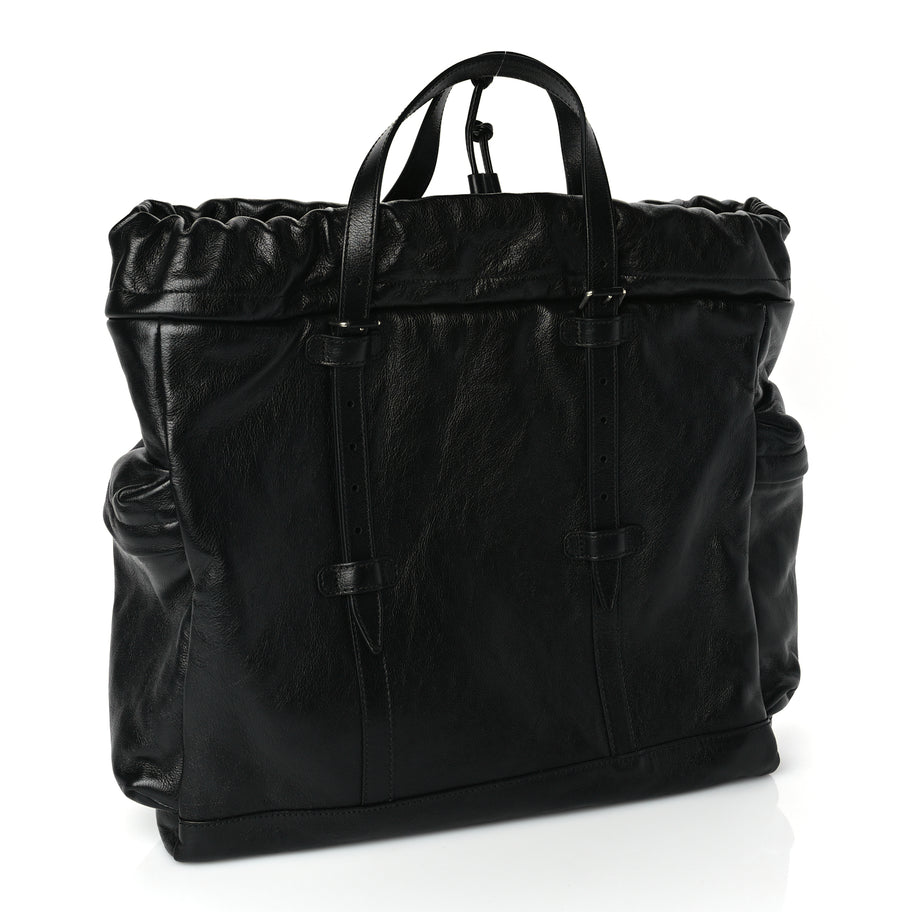 Gucci Piuma Lux Energy Monochrome Double G Drawstring Tote Black Image 2