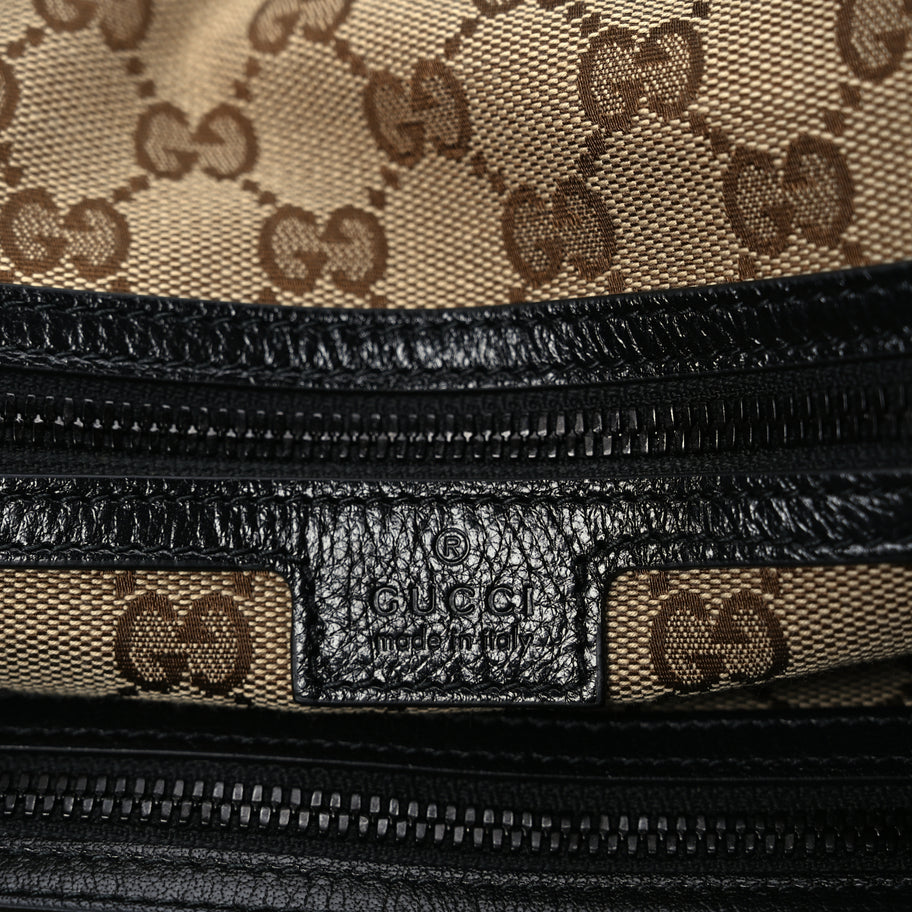 Gucci Piuma Lux Energy Monochrome Double G Drawstring Tote Black Image 5