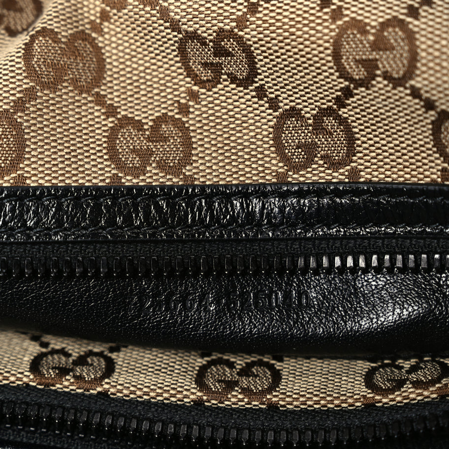 Gucci Piuma Lux Energy Monochrome Double G Drawstring Tote Black Image 6