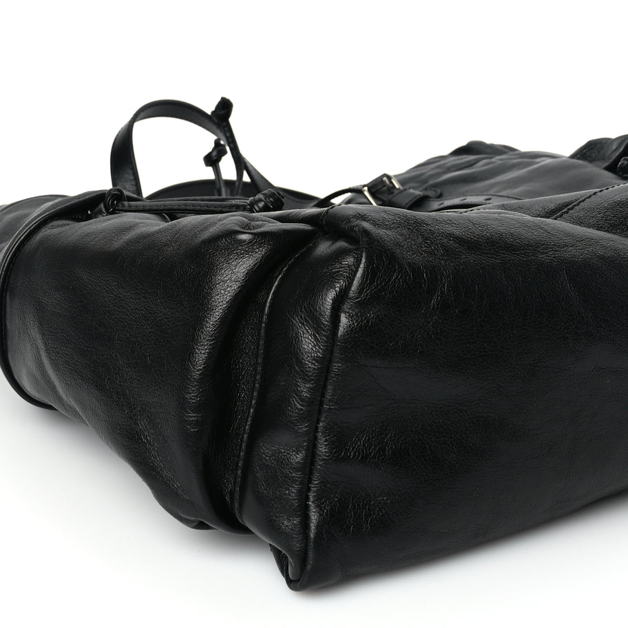 Gucci Piuma Lux Energy Monochrome Double G Drawstring Tote Black Image 8