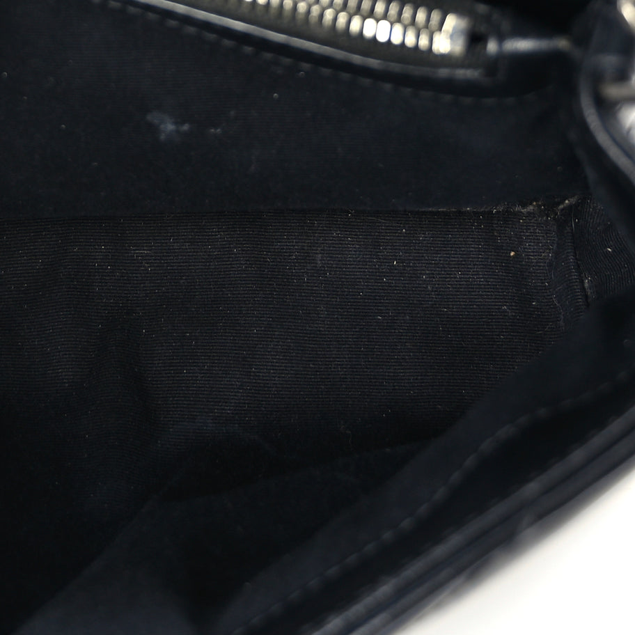 Saint Laurent Calfskin Y Quilted Monogram Small Loulou Chain Satchel Black Image 4
