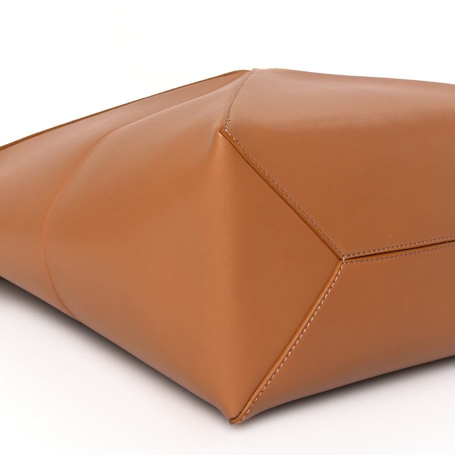 Loewe Shiny Calfskin Medium Puzzle Fold Tote Warm Desert Image 7