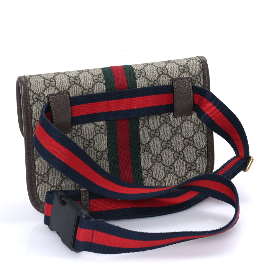 Gucci GG Supreme Monogram Web Small Ophidia Belt Bag  Brown Image 2