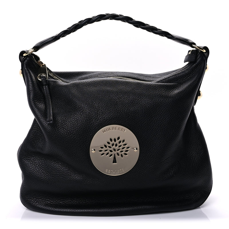  Mulberry Soft Spongy Calfskin Large Daria Hobo Black