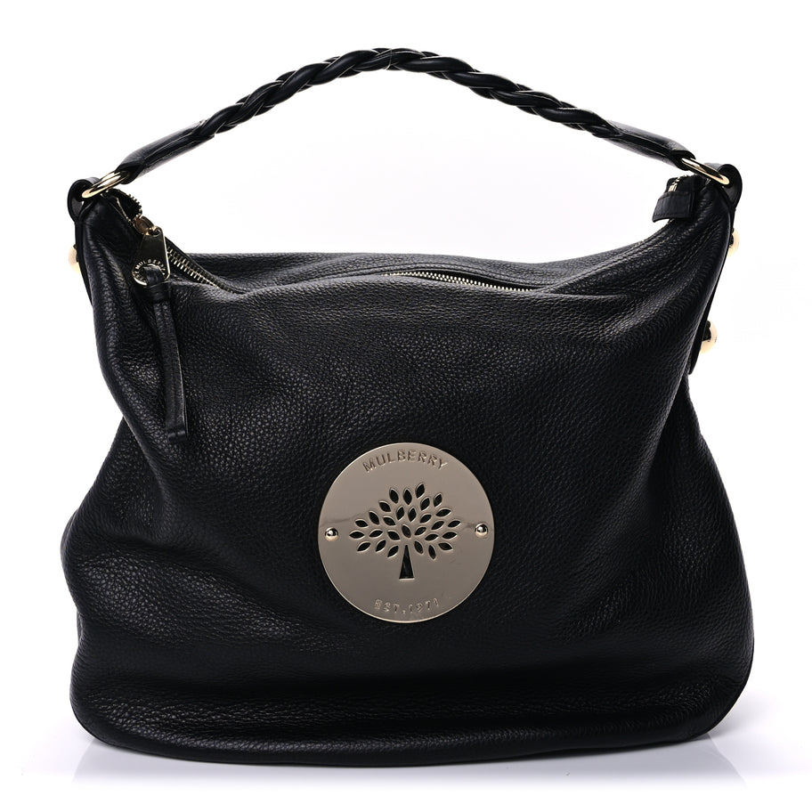 Mulberry Soft Spongy Calfskin Large Daria Hobo Black Image 1