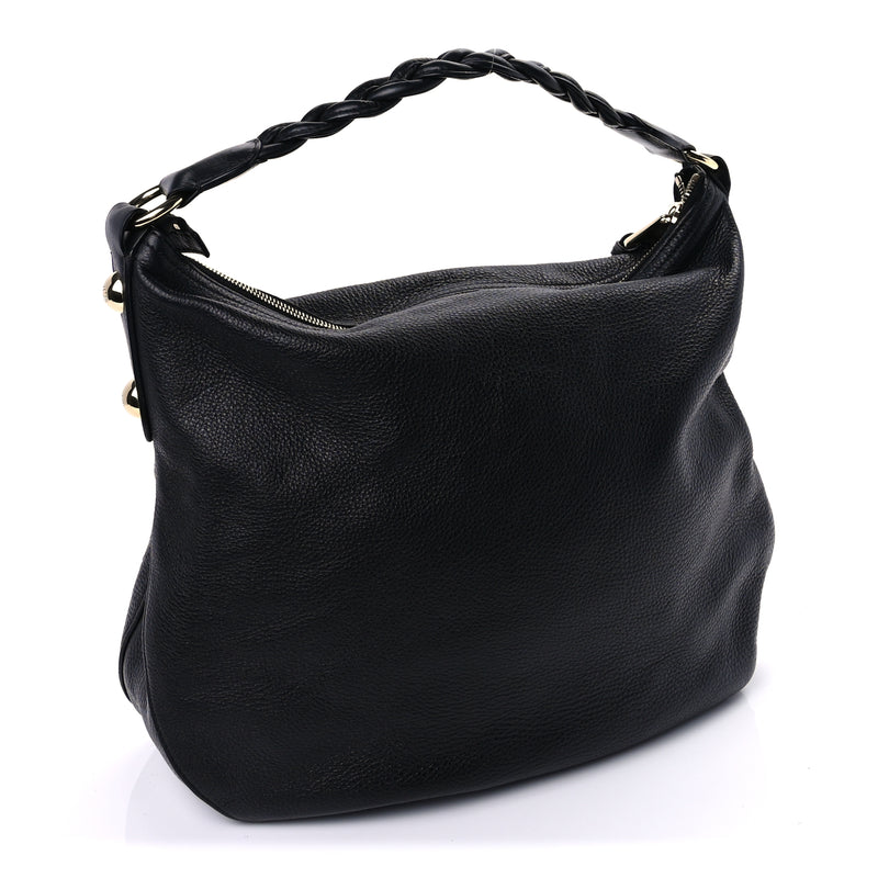  Mulberry Soft Spongy Calfskin Large Daria Hobo Black