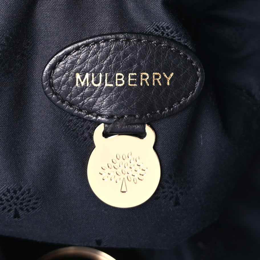 Mulberry Soft Spongy Calfskin Large Daria Hobo Black Image 4